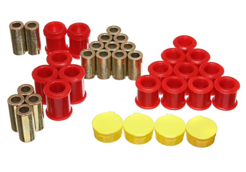 Energy Suspension 95-98 Nissan 240SX (S14) Red Rear Control Arm Bushing Set (Must reuse existing out - 7.3119R