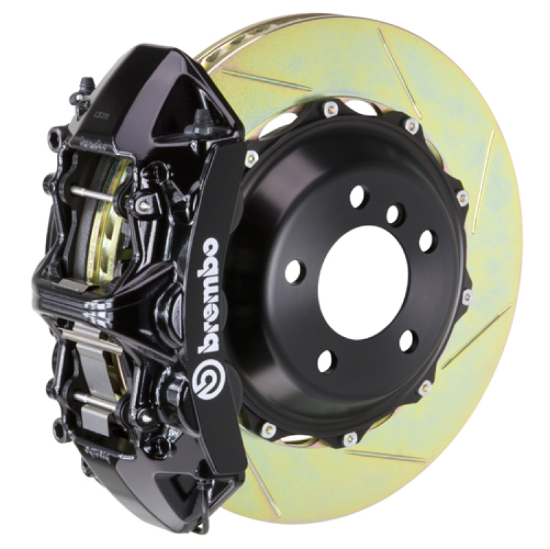 Brembo 99-05 330i (Excl. xDrive) Fr GT BBK 6 Pist Cast 355x32 2pc Rotor Slotted Type1-Black - 1M2.8020A1