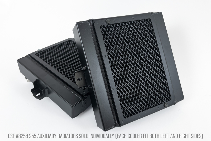 CSF BMW F8X M3/M4/M2C Auxiliary Radiators w/ Rock Guards (Sold Individually - Fits Left and Right - 8258