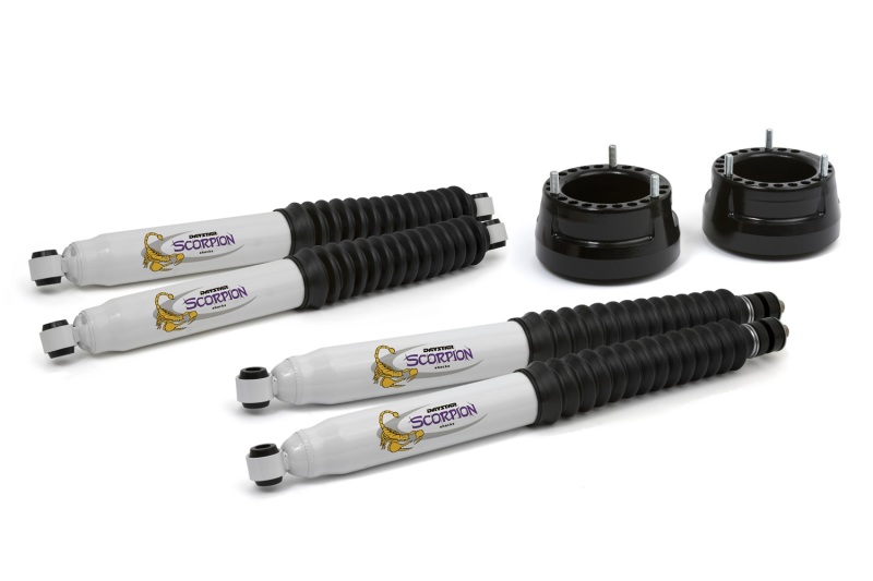 Daystar 2005-2010 Dodge Ram Mega Cab 1500 4WD - 2in Leveling Kit & Scorpion Shocks - KC09118BK