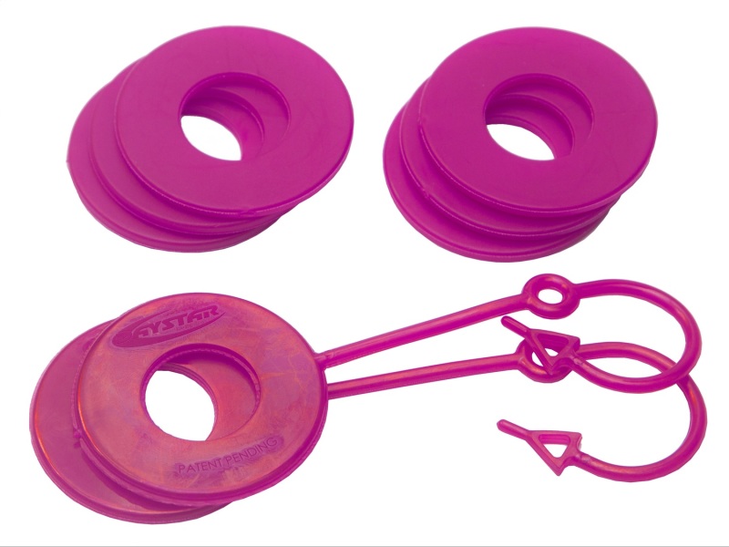Daystar Fluorescent Pink D Ring Isolator w/Lock Washer Kit - KU70060FP