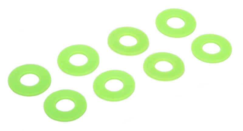 Daystar D-Ring Shackle Washers Set of 8 Fluorescent Green - KU71074FG