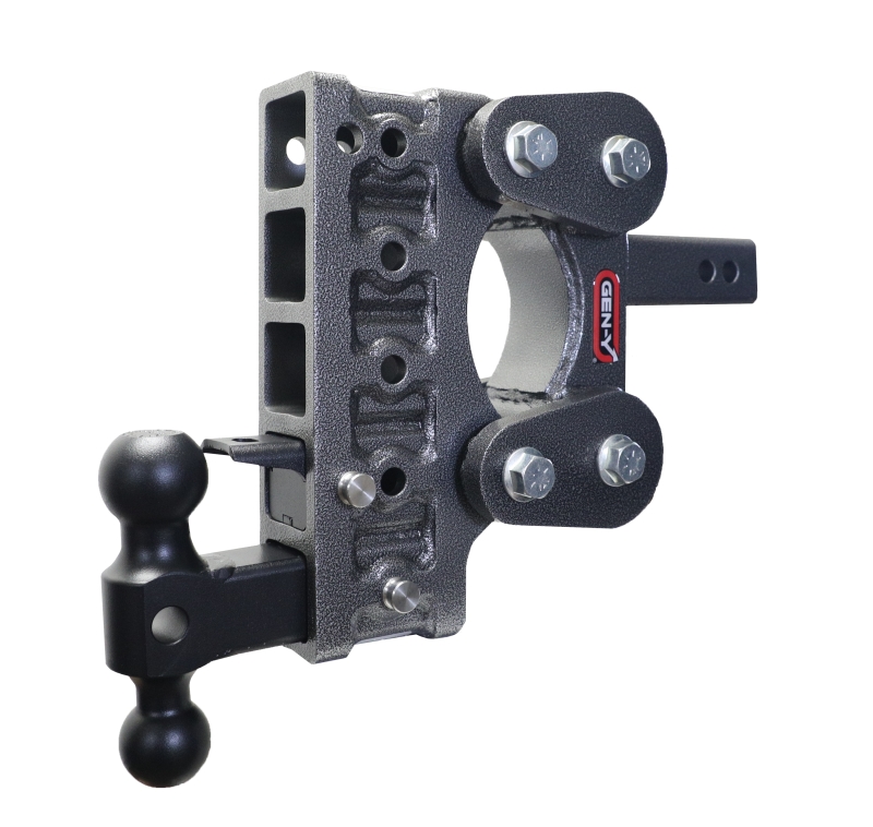 Gen-Y The Boss Torsion-Flex 2in Shank 7.5in Drop 10K Hitch w/GH-031 Dual-Ball/GH-032 Pintle Lock - GH-1025