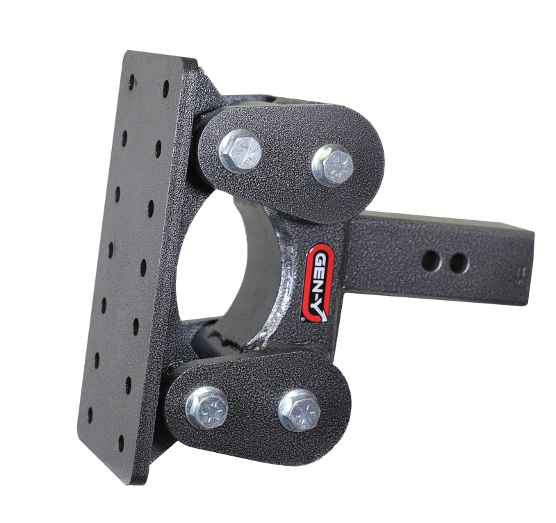 Gen-Y The Boss Torsion-Flex Pintle Plate 2.5in Shank 5.5in Drop 1700lb TW 16K Hitch - GH-1101