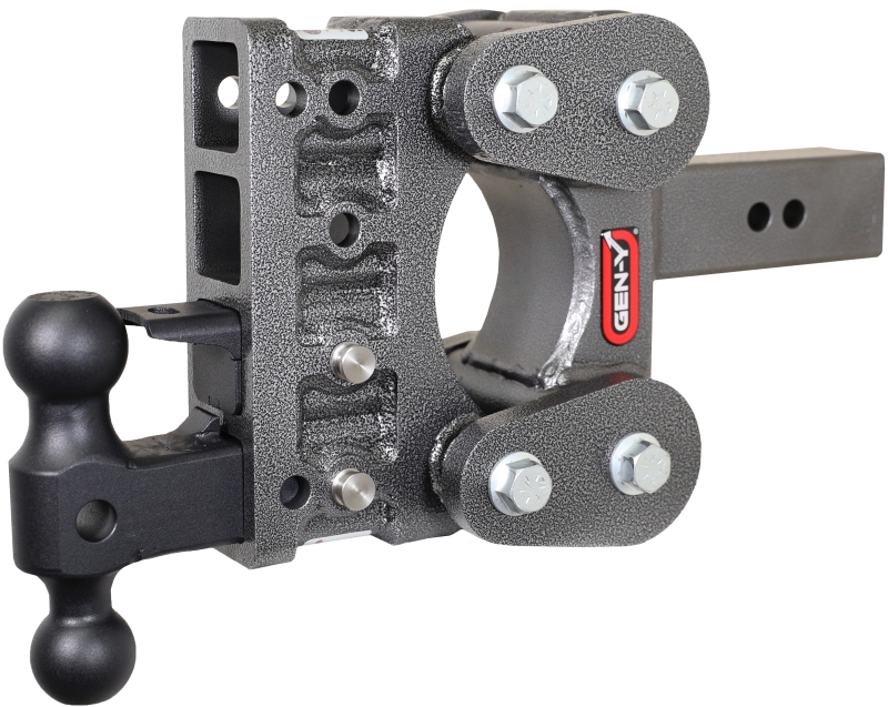 Gen-Y The Boss Torsion-Flex 2.5in Shank 5in Drop 16K Hitch w/GH-051 Dual-Ball/GH-032 Pintle Lock - GH-1124