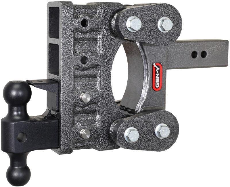 Gen-Y The Boss Torsion-Flex 2.5in Shank 6in Drop 21K Hitch w/GH-061 Dual-Ball/GH-062 Pintle Lock - GH-1324