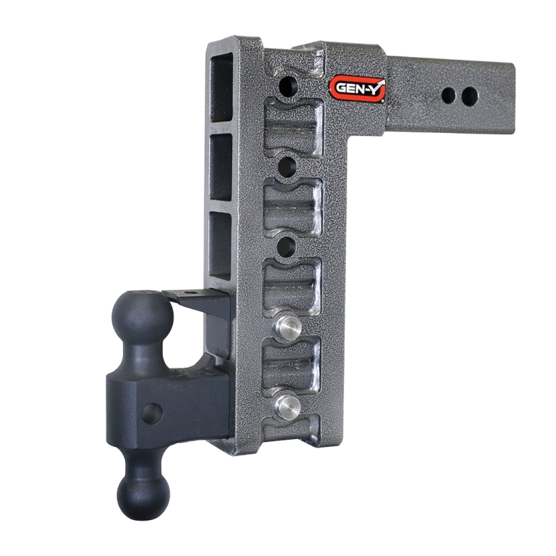 Gen-Y Mega Duty 3in Shank 12in Drop 3500lb TW 32K Hitch w/GH-0161 Dual-Ball/GH-0162 Pintle Lock - GH-1725