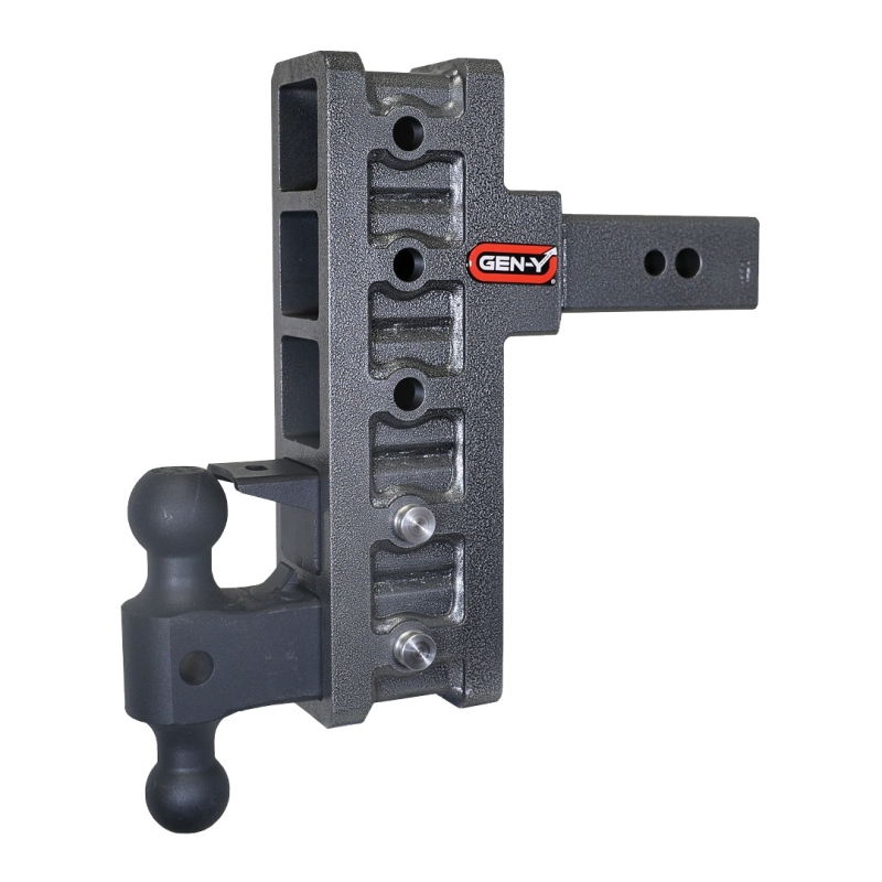 Gen-Y Mega Duty 2.5in Shank 9in Offset Drop 32K Hitch w/GH-0161 Dual-Ball/GH-0162 Pintle Lock - GH-1925