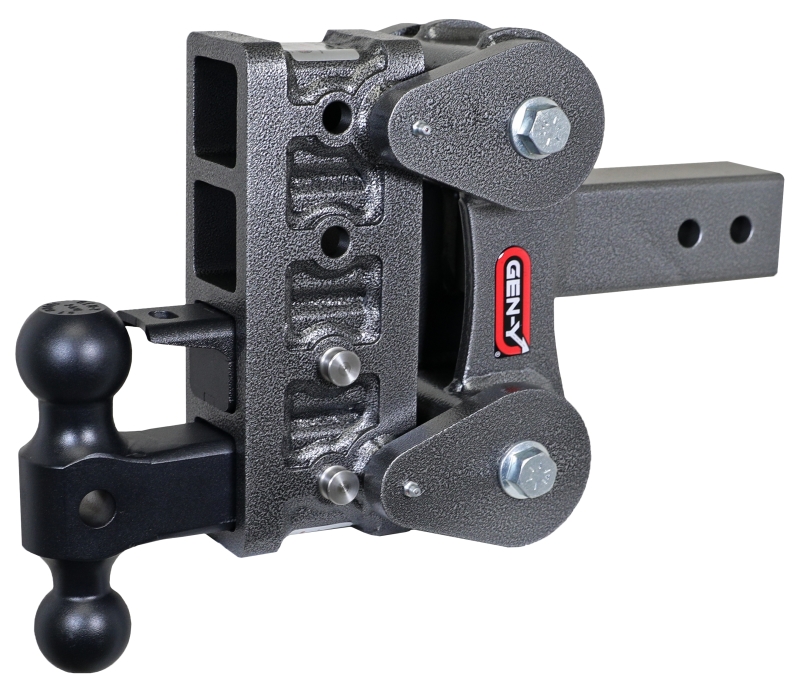 Gen-Y The Boss Torsion-Flex 2.5in Shank 5in Drop 10K Hitch w/GH-031 Dual-Ball/GH-032 Pintle Lock - GH-2324