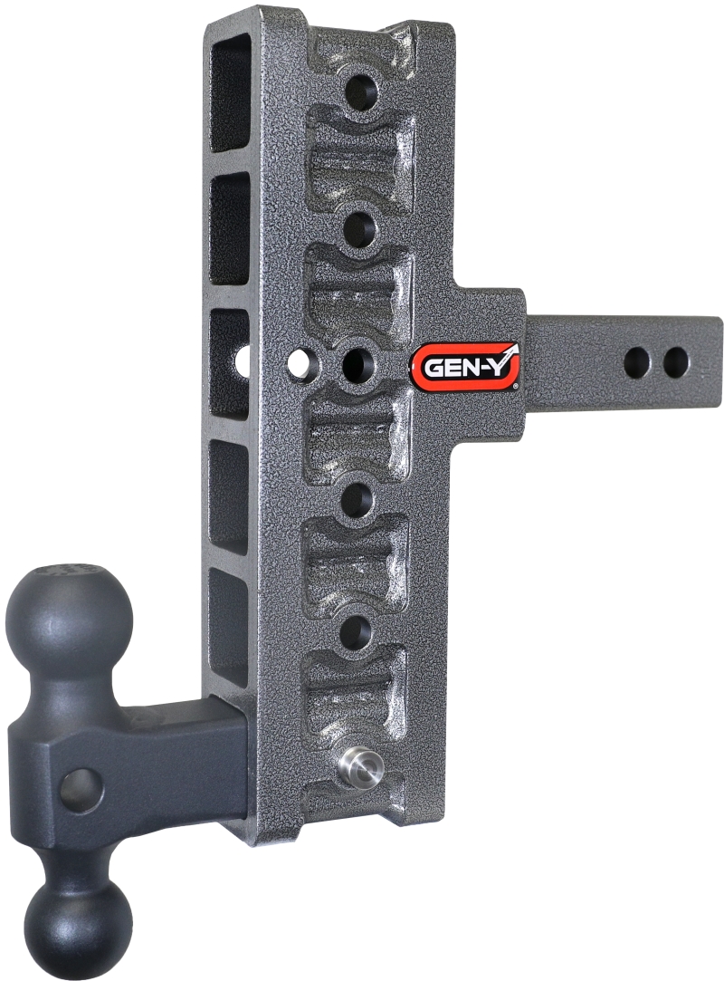 Gen-Y Mega Duty 2in Shank 7.5in Offset Drop 1.5K TW 10K Hitch w/GH-031 Dual-Ball - GH-416