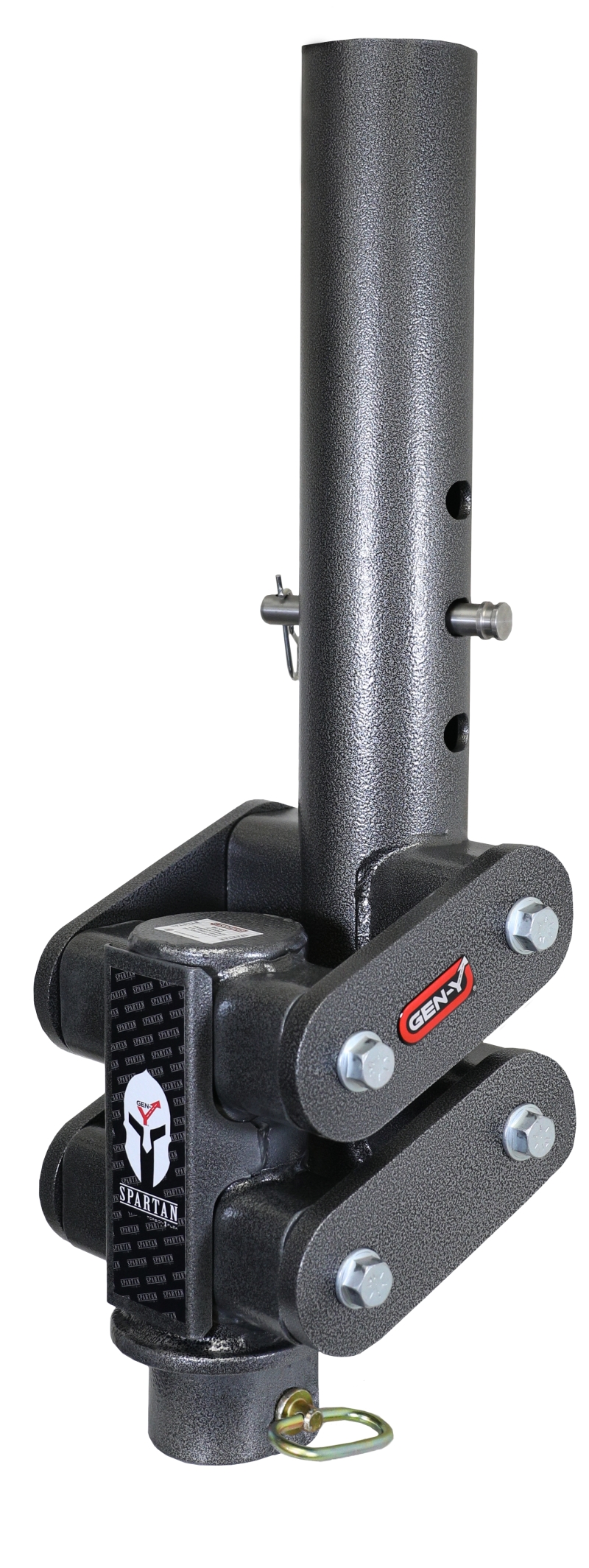 Gen-Y Spartan Torsion-Flex 5in Offset 4in RD Tube Gooseneck 2-5/16in Coupler Standard Height - GH-7042