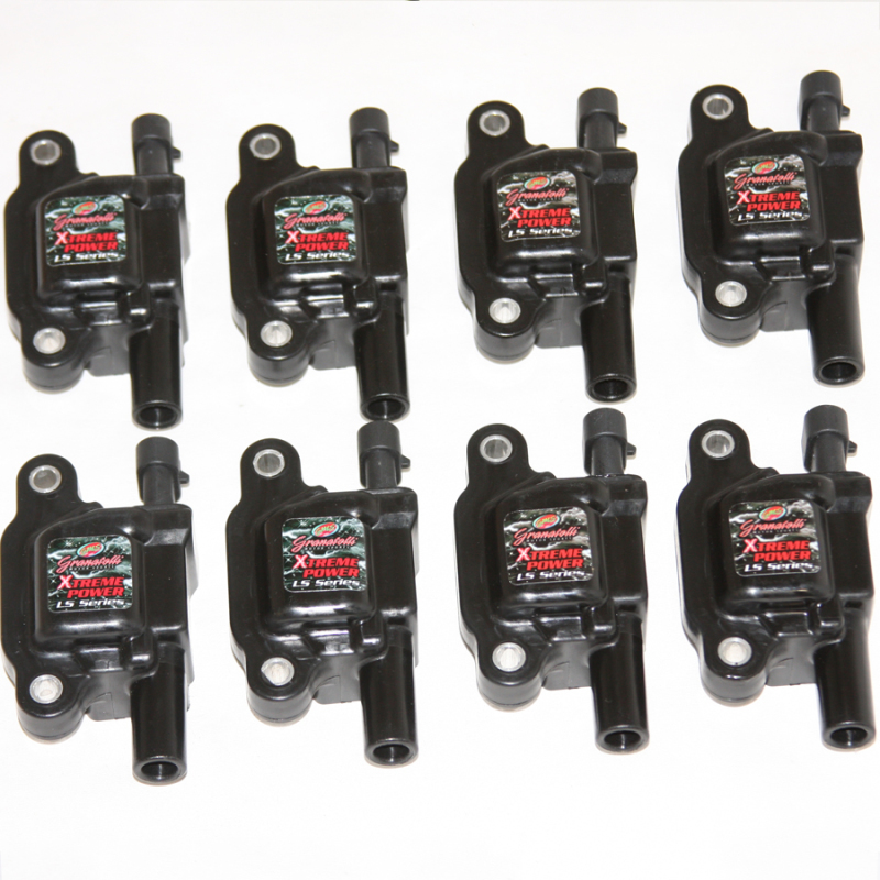 Granatelli 14-23 GM LT Direct Ignition Coil Packs - Black (Set of 8) - 28-0514-CP