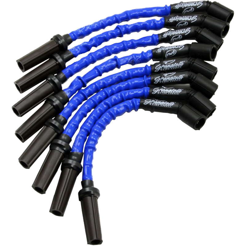 Granatelli 99-23 GM Truck/SUV V8 (Excl 8.1L) Hi-Perf Coil-Near-Plug Conn Kit w/9in Lead/Blue Jacket - 28-1629HTBL