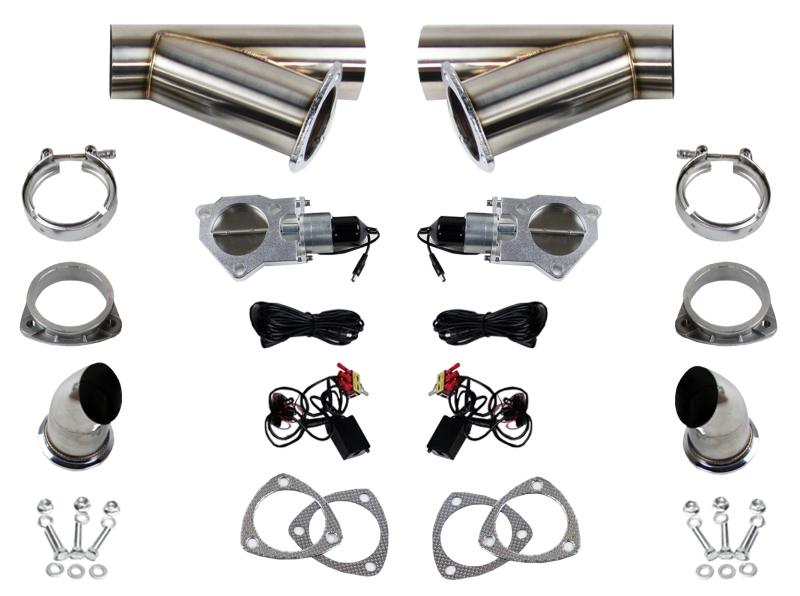 Granatelli 2.25in Stainless Steel Electronic Dual Exhaust Cutout - 307522D