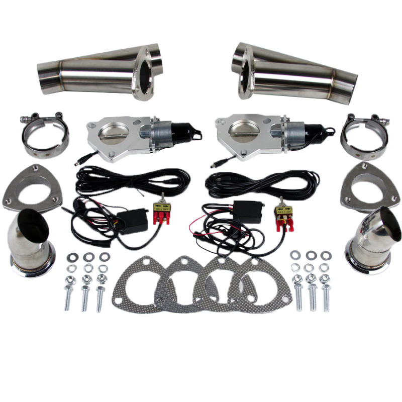 Granatelli 3.0in Stainless Steel Electronic Dual Exhaust Cutout - 307530K