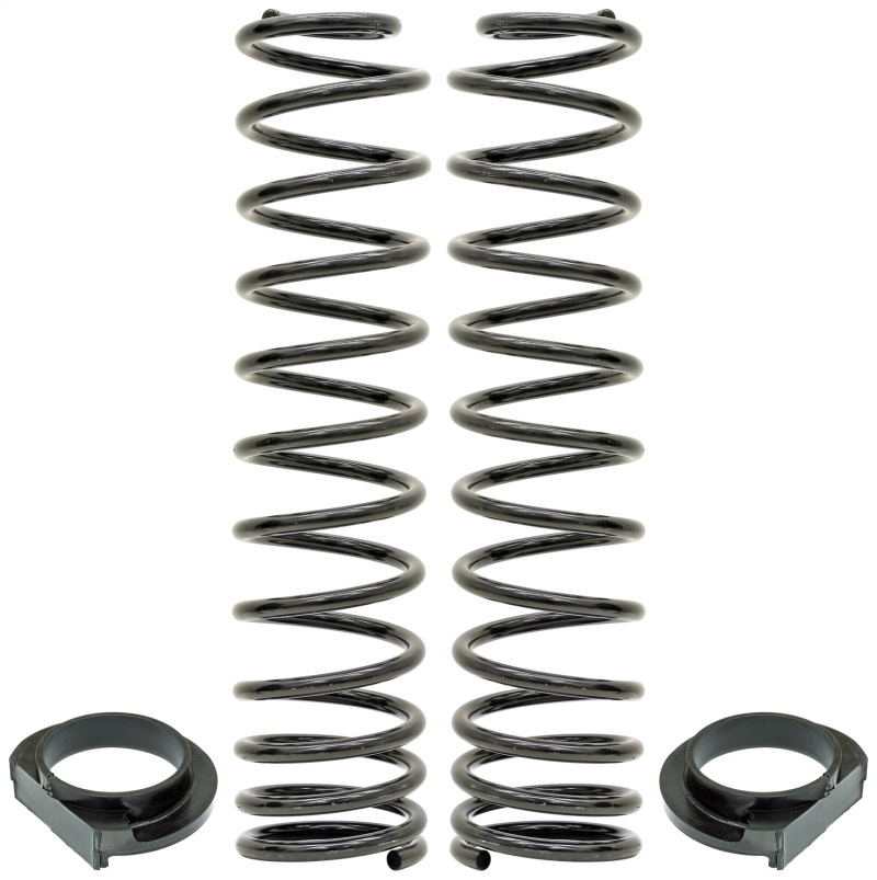 RockJock JL Front Coil Springs 4in Lift w/ Urethane Isolators Pair - CE-9818FS