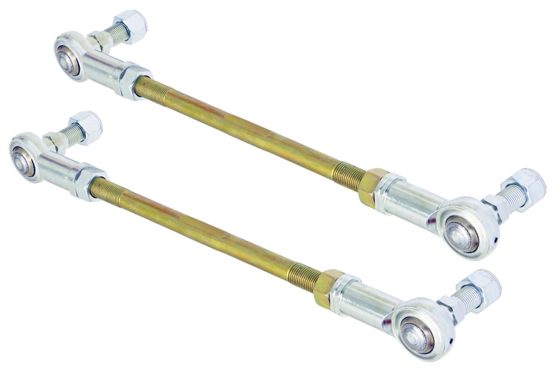 RockJock Adjustable Sway Bar End Link Kit 10 1/2in Long Rods w/ Heims and Jam Nuts pair - CE-99002RD5