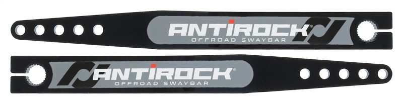 RockJock Antirock Fabricated Steel Sway Bar Arms 17in Long 15.195in C-C 5 Holes w/ Stickers Pair - RJ-202007-101