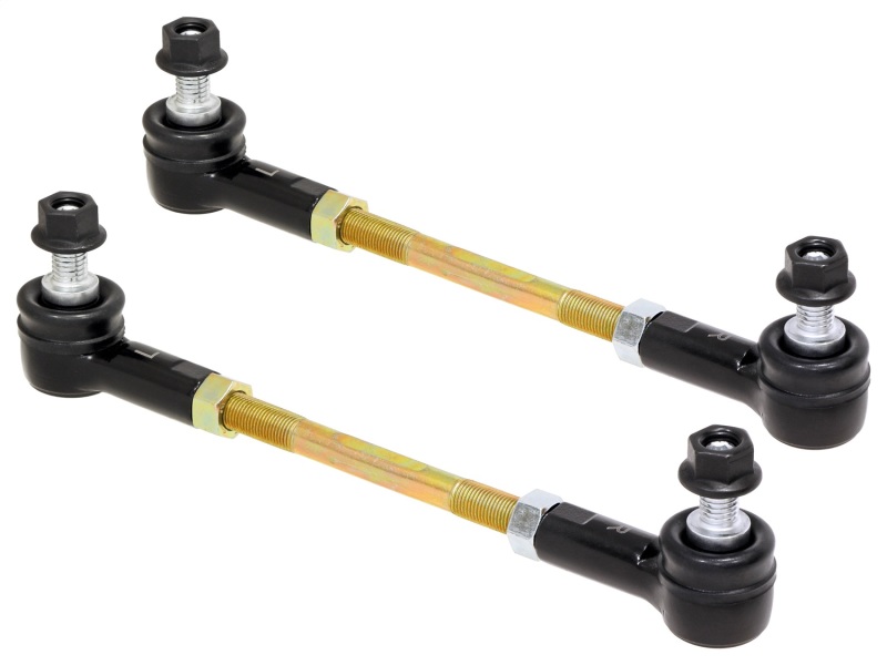 RockJock Adjustable Sway Bar End Link Kit 6 1/2in Long Rods w/ Sealed Rod Ends and Jam Nuts pair - RJ-203003-101