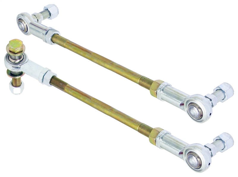 RockJock JL/JT Front Adjustable Sway Bar End Link Kit 10 1/2in Long Rods w/ Heims - RJ-253101-101