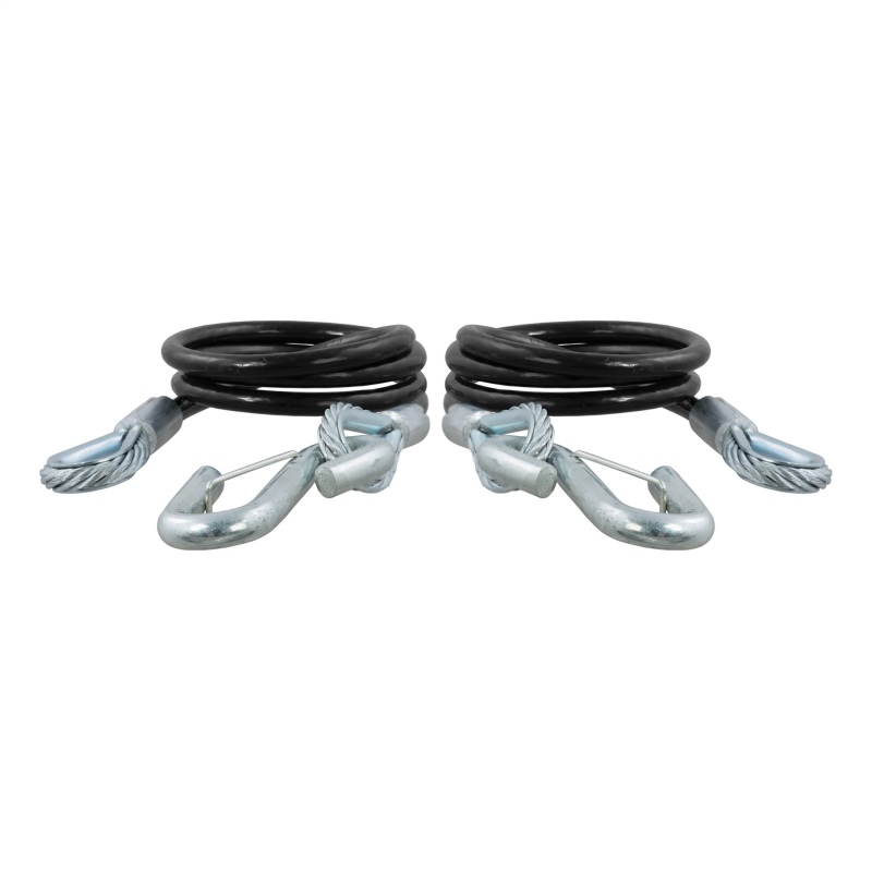 RockJock Curt Towing Safety Cable Kit 44 1/2in Long w/ 2 Snap Hooks 5000lbs 2-Pack - RJ-80151