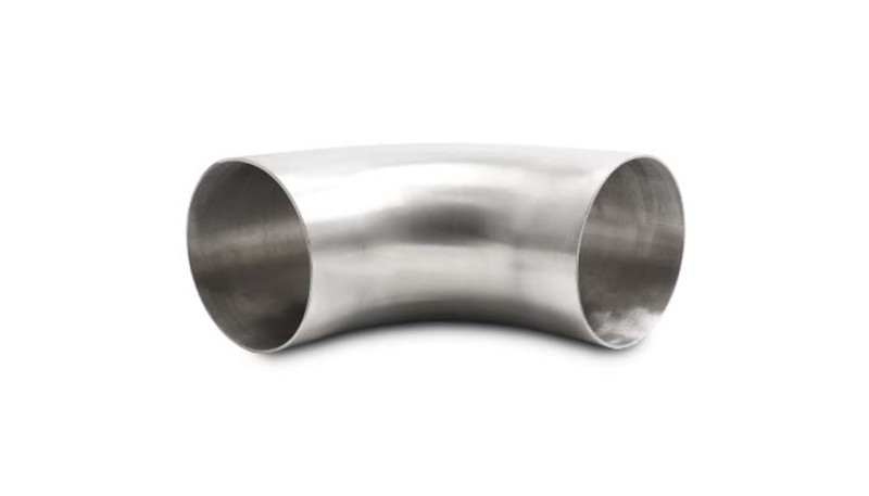 Vibrant 4.0in OD 5.91in Tangent Length T304 SS 90 Deg Mandrel Bend w/Extended Leg Length - 13356