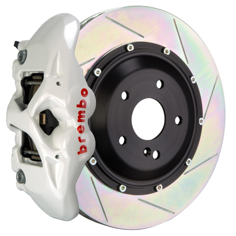 Brembo 08-15 Land Cruiser/LX570 Rear GT BBK 4 Piston Cast 380x28 2pc Rotor Slotted Type1-White - 2S2.9007A6