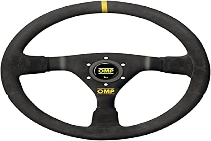 OMP WRC Mid-Depth 350mm Dished - Small Suede (Black) - OD0-1979-071