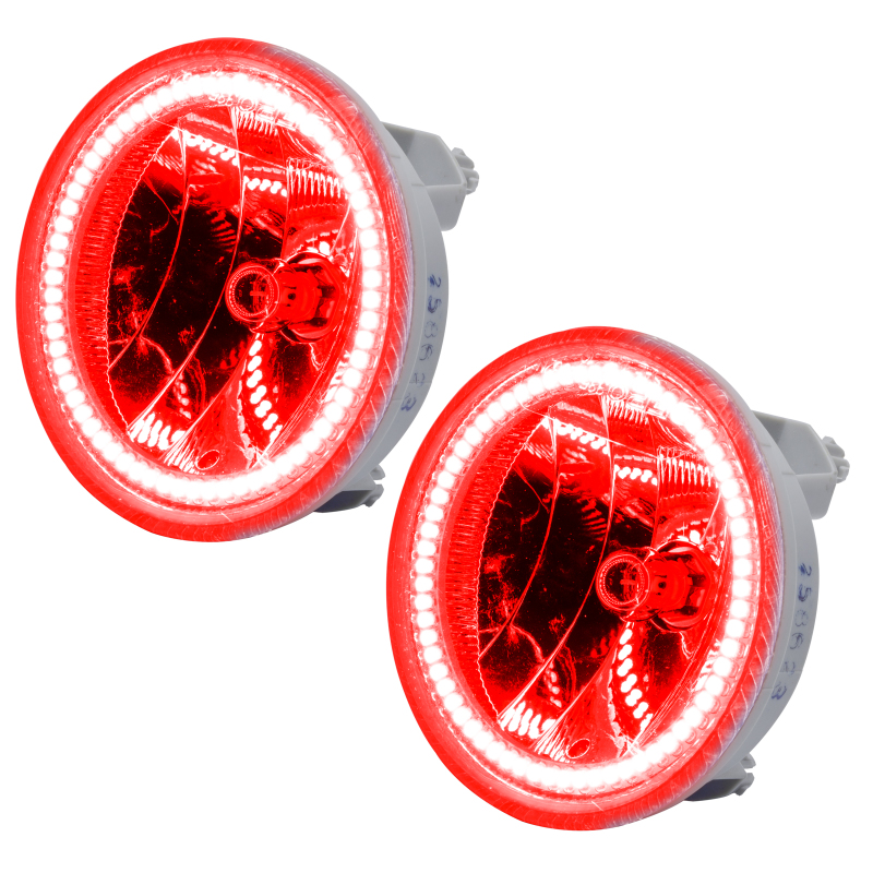 Oracle Lighting 07-13 Chevrolet Avalanche Pre-Assembled LED Halo Fog Lights - (Non-Z71) -Red - 7002-003