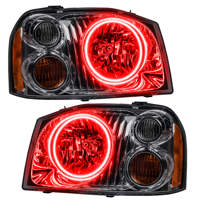 Oracle Lighting 01-04 Nissan Frontier Pre-Assembled LED Halo Headlights -Red NO RETURNS - 7178-003