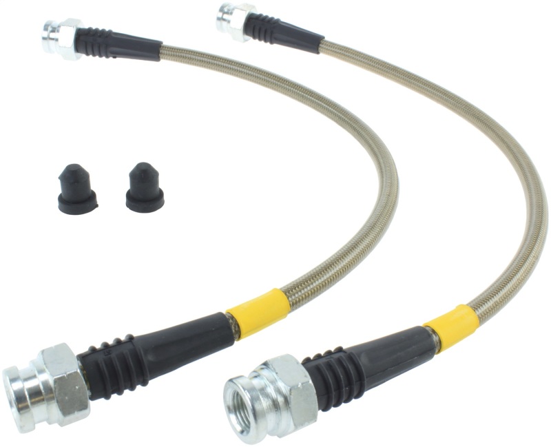 StopTech 07-08 Honda Fit Stainless Steel Rear Brake Lines - 950.40515