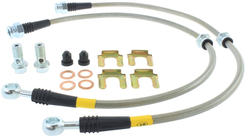 StopTech 95-99 Mitsubishi Eclipse Stainless Steel Front Brake Lines - 950.46004