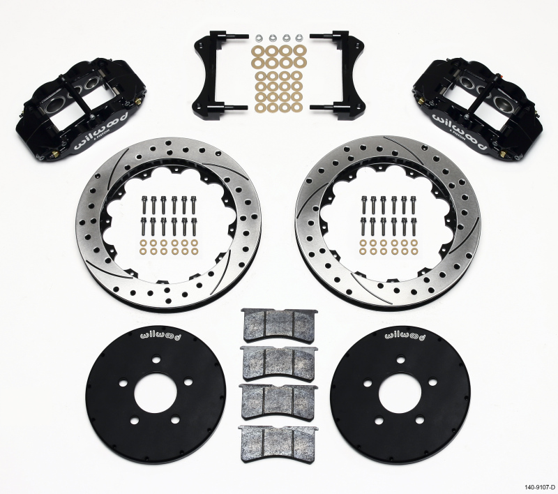 Wilwood Narrow Superlite 6R Front Hat Kit 12.88in Drilled 1994-2004 Mustang - 140-9107-D