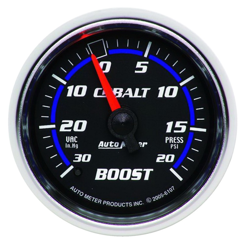 Autometer Cobalt 52mm 20psi mechanical Boost Gauge - 6107