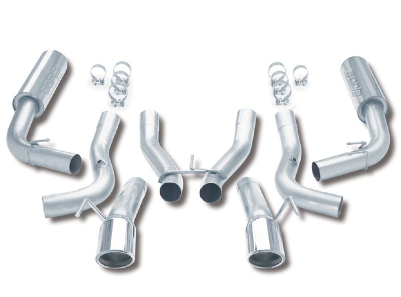 Borla 96-02 Viper GTS/R/T-10 Coupe/Convertible 2dr w/ 2.5in Inlets SS Catback Exhaust System - 14663