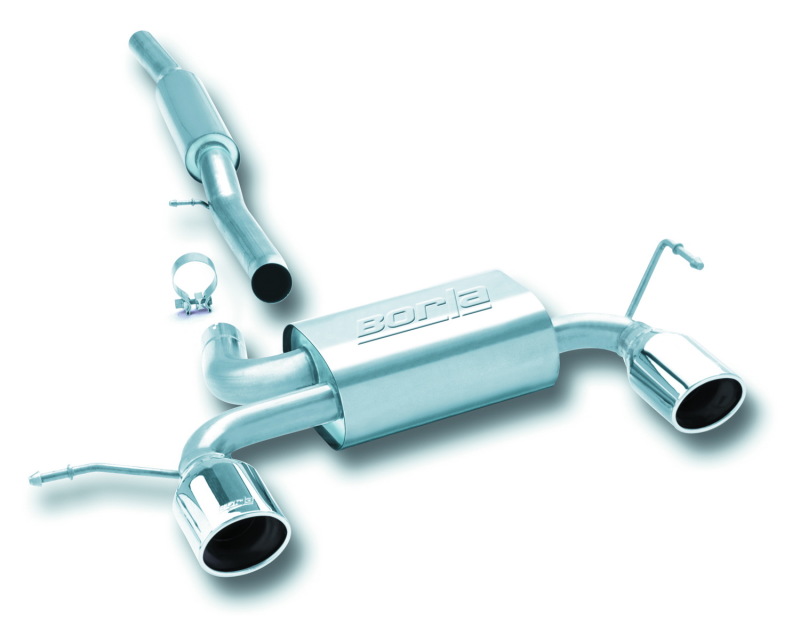 Borla 01-06 Audi TT Quattro 1.8T 225HP MT AWD 2dr Single Split Rear Exit SS Catback Exhaust - 14957