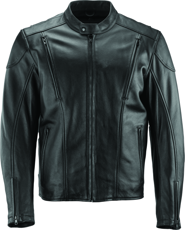 River Road Race Leather Jacket Black - Large - 094358