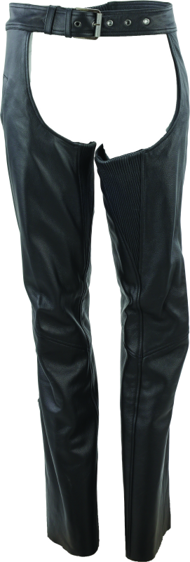 River Road Plains Leather Chaps Black Womens - Small - 094425