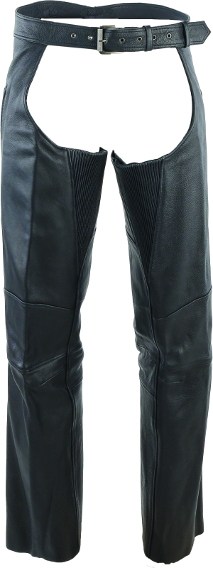 River Road Longhaul Leather Chaps Black - Small - 094438