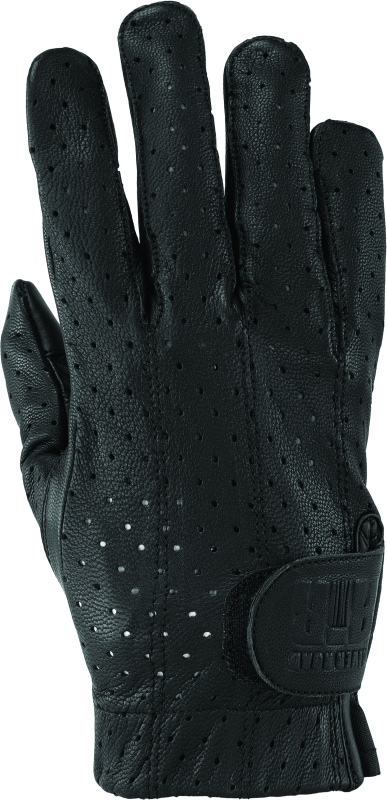 River Road Tucson Leather Perforated Gloves Black - 2XL - 094476
