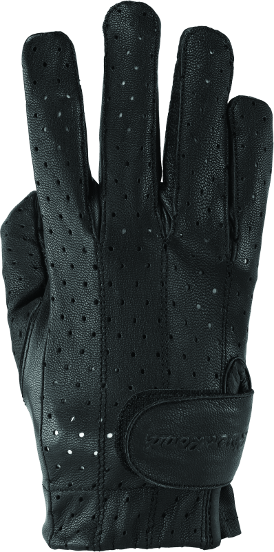 River Road Tucson Leather Perforated Gloves Black Womens - Small - 094501