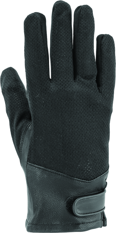 River Road Pecos Leather Mesh Gloves Black Womens - Small - 094511
