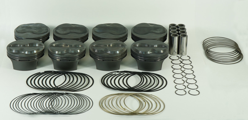 Mahle MS Chevrolet SB 395 Cid 4.165in Bore 3.625 Stroke 6.125 Rod 1.062R CH 4.0cc Pistons - Set of 8 - 197754965