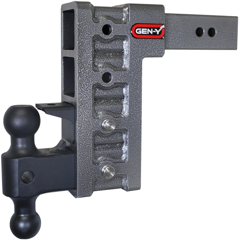 Gen-Y Mega Duty 2.5in Shank 9in Drop 3K TW 21K Hitch w/GH-061 Dual-Ball/GH-062 Pintle Lock - GH-624