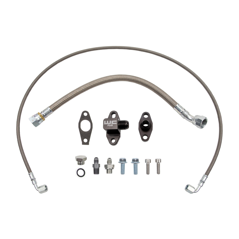 Wehrli Chevrolet 6.6L Duramax L5P S400 Single Turbo Oil Line Kit - WCF100372