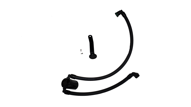 J&L 2024-2025 Ford Mustang 5.0L Oil Separator 3.0 PCV Side - Black Anodized - 3091P-B