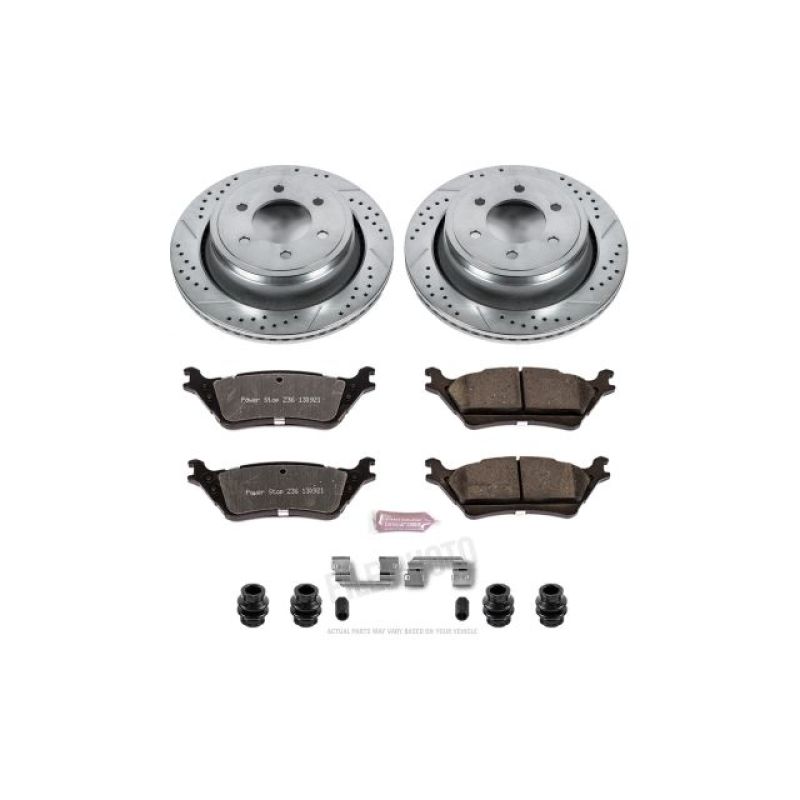 Power Stop 12-18 Ford F-150 Rear Z36 Truck & Tow Brake Kit - K6271-36