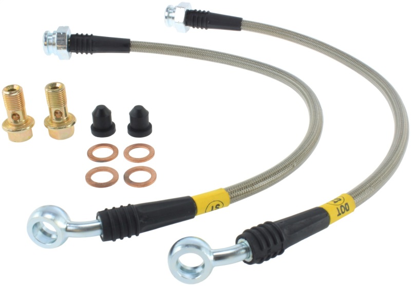 StopTech 09+ Nissan GTR Stainless Steel Rear Brake Lines - 950.42512