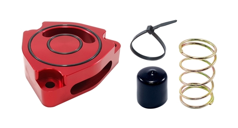 Torque Solution Blow Off BOV Sound Plate (Red) 14+ Kia Forte Koup Turbo - TS-SP2-KFR