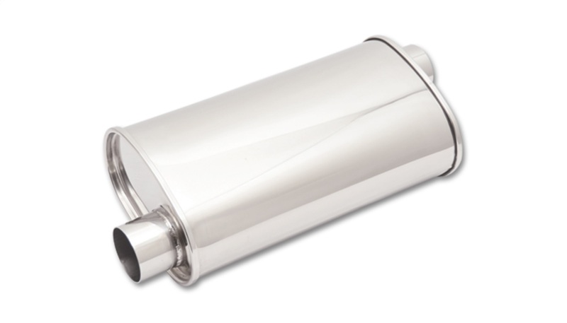 Vibrant StreetPower Oval Muff 5in x 9in x 15in long body 3in inlet I.D. x 3in outlet Offset-Offset - 1127